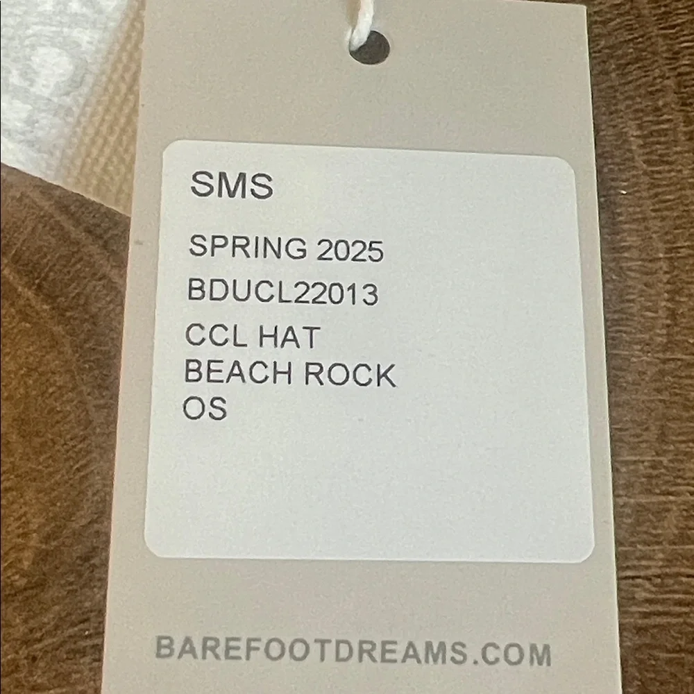 Barefoot Dreams CozyChic Lite Hat Beach Rock OS NWT Soft Bouclé Cap